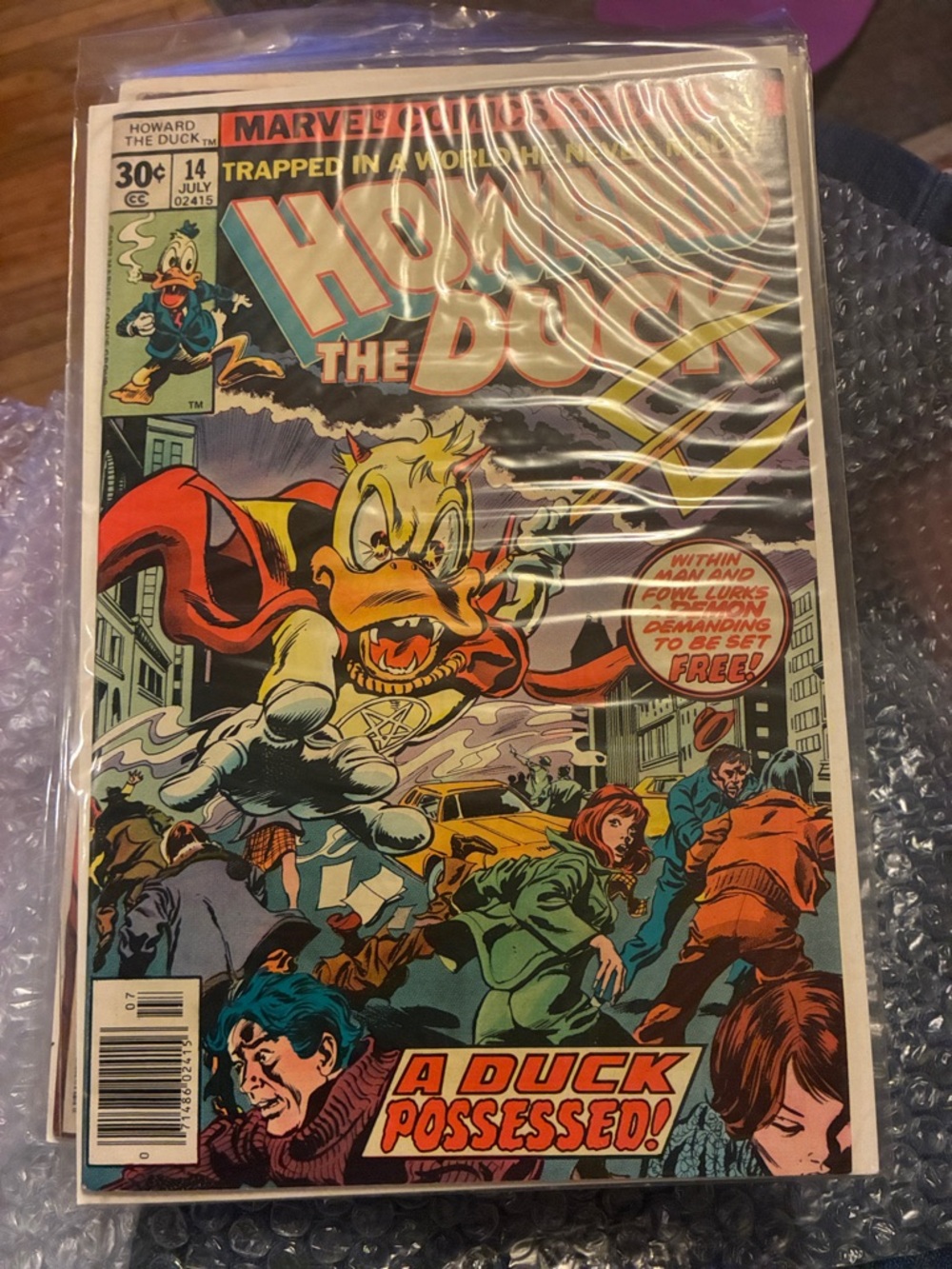 Howard the Duck #14 Vintage Marvel Comic - Multi-Color Cover